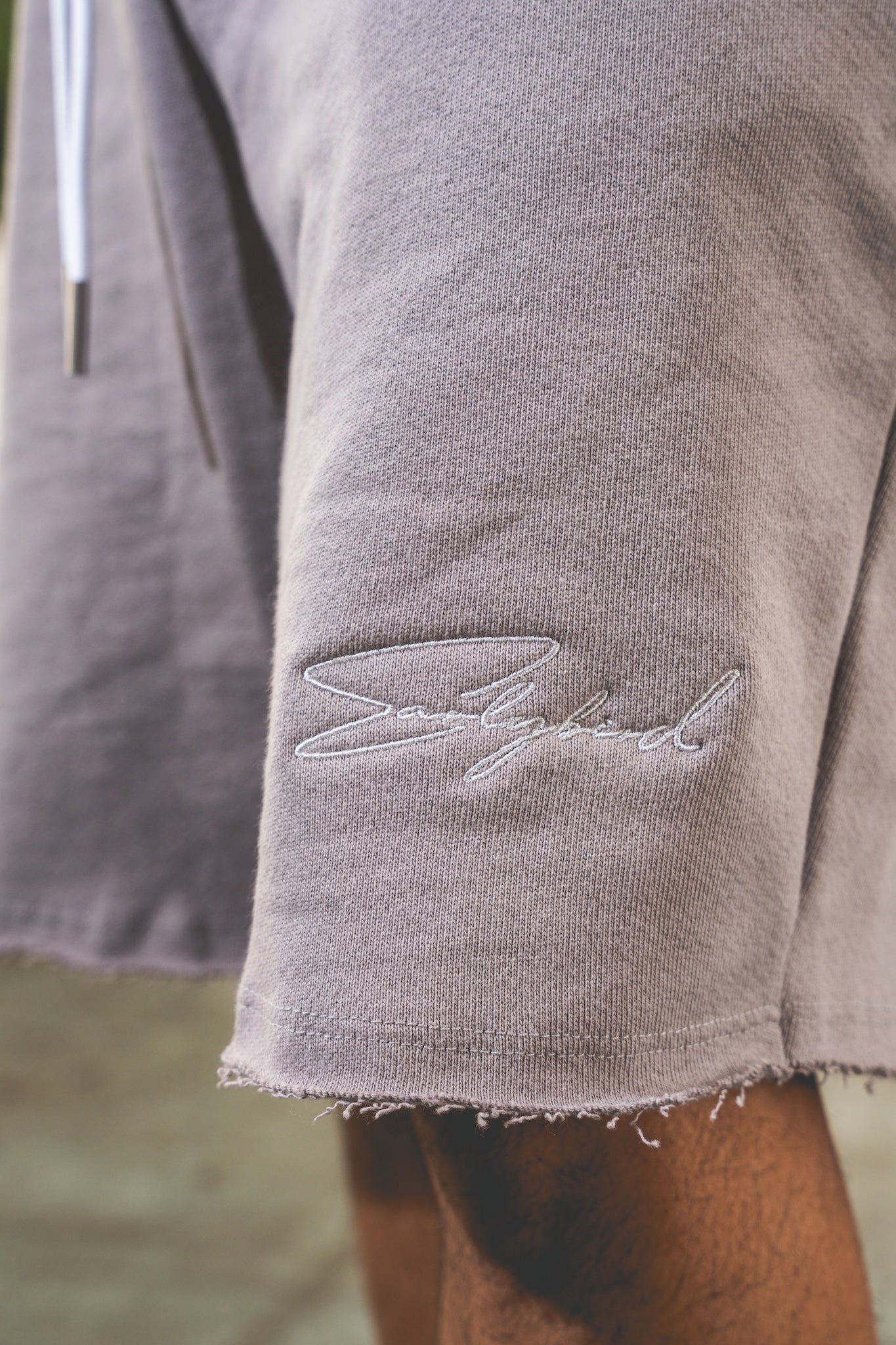 French Terry "Signature" Baggy Embroiderd Shorts