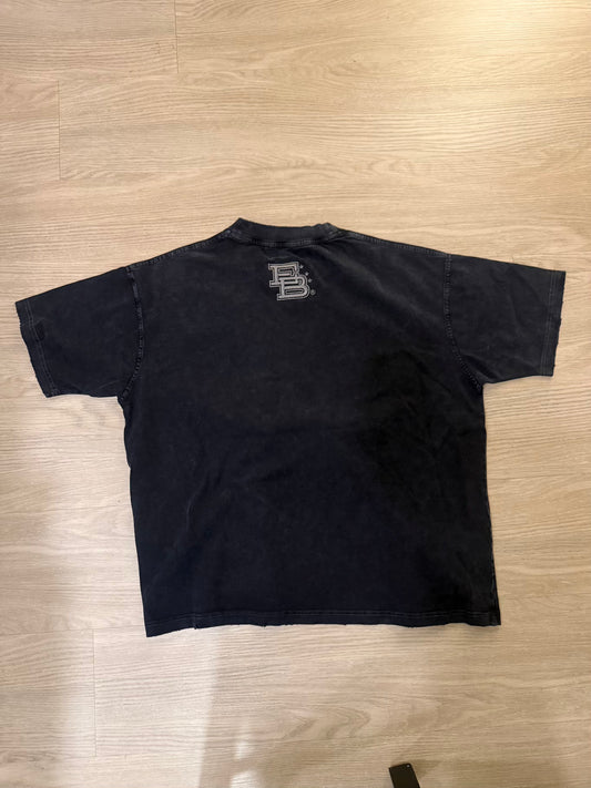 Sun Fade Box Tee - Vintage Black Back "Early" Circle (Front)