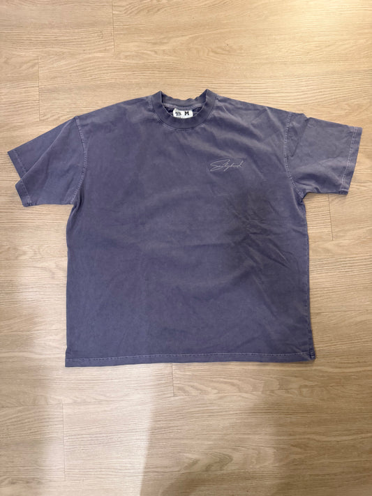 Sun Fade Box Tee- Navy Blue EarlyBird "Signature" Tee