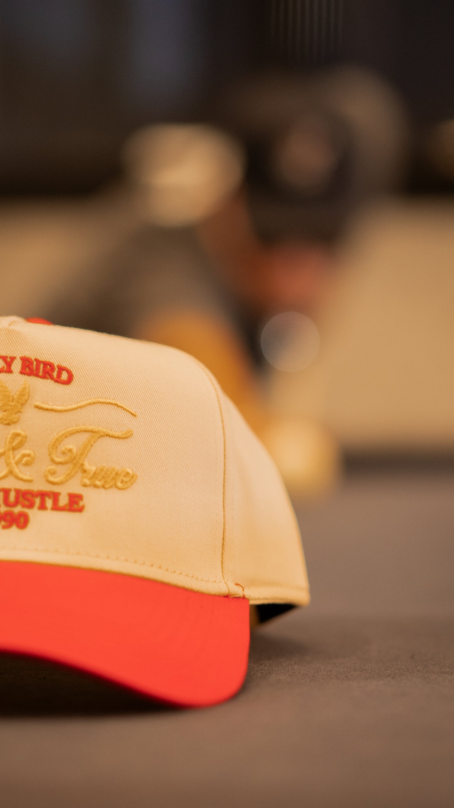 Early Bird "The Hustle" Snapback- Ivory/Red/Gold